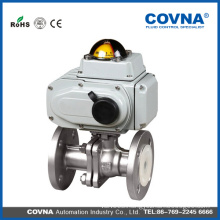 industrial HVAC stainless steel 220v av electric control flange ball valve